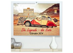 9783435470419 - Die Legende - die Ente Citroën 2CV (hochwertiger Premium Wandkalender 2025 DIN A2 quer) Kunstdruck in Hochglanz