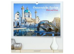 9783435471386 - Wien und Graz Österreichs Perlen (hochwertiger Premium Wandkalender 2025 DIN A2 quer) Kunstdruck in Hochglanz