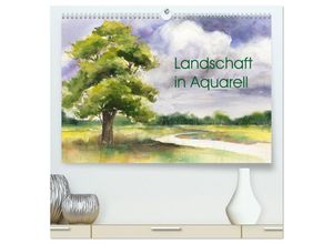 9783435472550 - Landschaft in Aquarell (hochwertiger Premium Wandkalender 2025 DIN A2 quer) Kunstdruck in Hochglanz