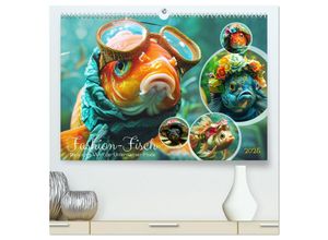 9783435473359 - Fashion-Fisch Die lustige Welt der Unterwasser-Mode (hochwertiger Premium Wandkalender 2025 DIN A2 quer) Kunstdruck in Hochglanz