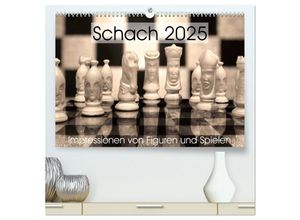 9783435479207 - Schach 2025 Impressionen von Figuren und Spielen (hochwertiger Premium Wandkalender 2025 DIN A2 quer) Kunstdruck in Hochglanz