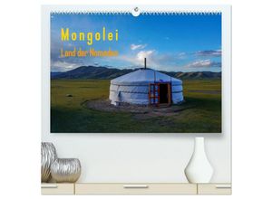 9783435485024 - Mongolei - Land der Nomaden (hochwertiger Premium Wandkalender 2025 DIN A2 quer) Kunstdruck in Hochglanz