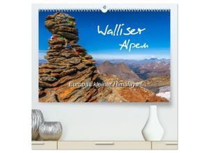 9783435486649 - Walliser Alpen - Europas »kleiner« Himalaya (hochwertiger Premium Wandkalender 2025 DIN A2 quer) Kunstdruck in Hochglanz