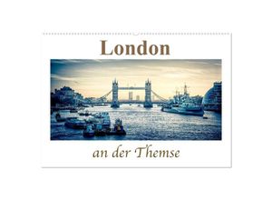 9783435489152 - London an der Themse (Wandkalender 2025 DIN A2 quer) CALVENDO Monatskalender