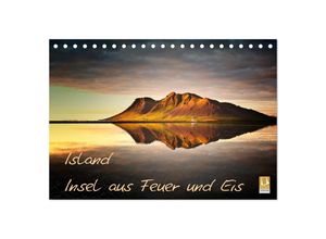 9783435493203 - Island - Insel aus Feuer und Eis (Tischkalender 2025 DIN A5 quer) CALVENDO Monatskalender