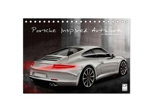 9783435497973 - Porsche inspired Artwork by Reinhold Art´s (Tischkalender 2025 DIN A5 quer) CALVENDO Monatskalender