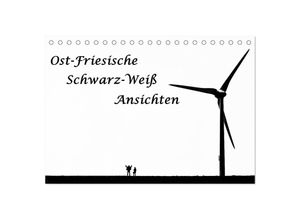 9783435504855 - Ost-Friesische Schwarz-Weiß-Ansichten (Tischkalender 2025 DIN A5 quer) CALVENDO Monatskalender