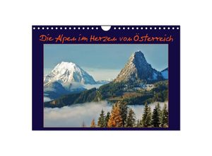 9783435505012 - Die Alpen im Herzen von Österreich (Wandkalender 2025 DIN A4 quer) CALVENDO Monatskalender