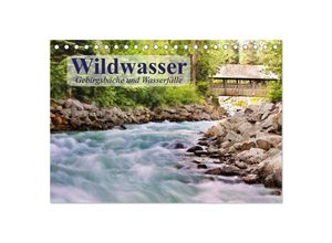 9783435507504 - Wildwasser Gebirgsbäche und Wasserfälle (Tischkalender 2025 DIN A5 quer) CALVENDO Monatskalender