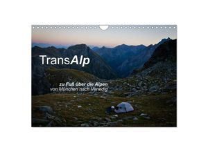 9783435509577 - TransAlp - zu Fuß über die Alpen von München nach Venedig (Wandkalender 2025 DIN A4 quer) CALVENDO Monatskalender