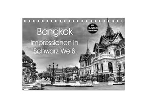 9783435510849 - Bangkok Impressionen in Schwarz Weiß (Tischkalender 2025 DIN A5 quer) CALVENDO Monatskalender