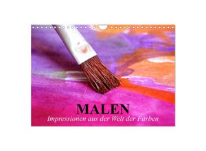 9783435511884 - Malen Impressionen aus der Welt der Farben (Wandkalender 2025 DIN A4 quer) CALVENDO Monatskalender