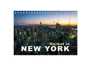 9783435512348 - Herbst in New York (Tischkalender 2025 DIN A5 quer) CALVENDO Monatskalender