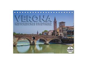 9783435515868 - VERONA Historisches Stadtherz (Tischkalender 2025 DIN A5 quer) CALVENDO Monatskalender