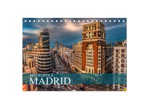 9783435516612 - Metropole Madrid (Tischkalender 2025 DIN A5 quer) CALVENDO Monatskalender