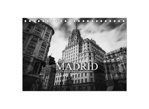 9783435516636 - Madrid - Schwarz-Weiß Impressionen (Tischkalender 2025 DIN A5 quer) CALVENDO Monatskalender