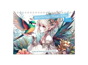 9783435516797 - Bezaubernde Manga Elfen (Tischkalender 2025 DIN A5 quer) CALVENDO Monatskalender