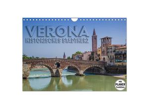 9783435516957 - VERONA Historisches Stadtherz (Wandkalender 2025 DIN A4 quer) CALVENDO Monatskalender