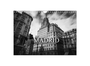 9783435517640 - Madrid - Schwarz-Weiß Impressionen (Wandkalender 2025 DIN A4 quer) CALVENDO Monatskalender