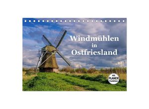 9783435518197 - Windmühlen in Ostfriesland (Tischkalender 2025 DIN A5 quer) CALVENDO Monatskalender