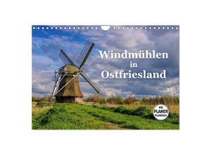 9783435518647 - Windmühlen in Ostfriesland (Wandkalender 2025 DIN A4 quer) CALVENDO Monatskalender