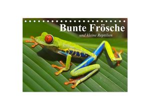 9783435518951 - Bunte Frösche und kleine Reptilien (Tischkalender 2025 DIN A5 quer) CALVENDO Monatskalender