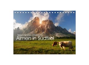 9783435522163 - Bekannte und unbekannte Almen in Südtirol (Tischkalender 2025 DIN A5 quer) CALVENDO Monatskalender