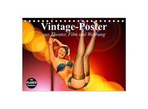 9783435523870 - Vintage-Poster aus Theater Film und Werbung (Tischkalender 2025 DIN A5 quer) CALVENDO Monatskalender