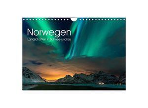 9783435526024 - Norwegen Landschaften in Schnee und Eis (Wandkalender 2025 DIN A4 quer) CALVENDO Monatskalender