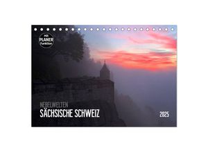 9783435528363 - Nebelwelten Sächsische Schweiz (Tischkalender 2025 DIN A5 quer) CALVENDO Monatskalender