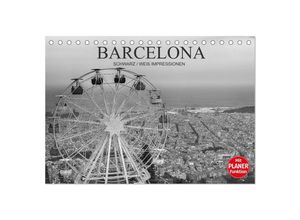 9783435528677 - Barcelona Schwarz   Weiß Impressionen (Tischkalender 2025 DIN A5 quer) CALVENDO Monatskalender