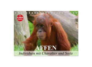 9783435530564 - Affen - Individuen mit Charakter und Seele (Tischkalender 2025 DIN A5 quer) CALVENDO Monatskalender