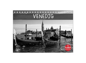 9783435531622 - Venedig schwarz-weiß (Tischkalender 2025 DIN A5 quer) CALVENDO Monatskalender