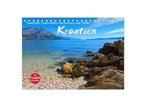 9783435531851 - Kroatien - Traumhafte Landschaften und faszinierende Städte (Tischkalender 2025 DIN A5 quer) CALVENDO Monatskalender