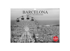 9783435532698 - Barcelona Schwarz   Weiß Impressionen (Wandkalender 2025 DIN A4 quer) CALVENDO Monatskalender