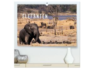 9783435586714 - Elefanten - Die sanften Riesen Afrikas (hochwertiger Premium Wandkalender 2025 DIN A2 quer) Kunstdruck in Hochglanz