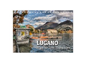 9783435587124 - Lugano - Perle im Tessin (Tischkalender 2025 DIN A5 quer) CALVENDO Monatskalender