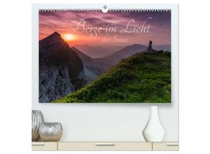 9783435587940 - Berge im Licht der Sonne (hochwertiger Premium Wandkalender 2025 DIN A2 quer) Kunstdruck in Hochglanz