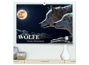 9783435589180 - Wölfe Graue Eminenzen (hochwertiger Premium Wandkalender 2025 DIN A2 quer) Kunstdruck in Hochglanz