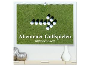 9783435590643 - Abenteuer Golfspielen Impressionen (hochwertiger Premium Wandkalender 2025 DIN A2 quer) Kunstdruck in Hochglanz