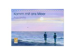 9783435593118 - Komm mit ans Meer - Aquarelle (Tischkalender 2025 DIN A5 quer) CALVENDO Monatskalender