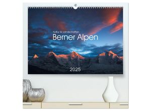 9783435596744 - BERNER ALPEN - Natur und Landschaften (hochwertiger Premium Wandkalender 2025 DIN A2 quer) Kunstdruck in Hochglanz