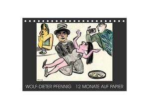 9783435597048 - Wolf-Dieter Pfenning - 12 Monate auf Papier (Tischkalender 2025 DIN A5 quer) CALVENDO Monatskalender