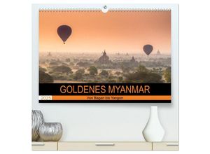 9783435598502 - GOLDENES MYANMAR 2025 (hochwertiger Premium Wandkalender 2025 DIN A2 quer) Kunstdruck in Hochglanz