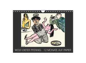 9783435598861 - Wolf-Dieter Pfenning - 12 Monate auf Papier (Wandkalender 2025 DIN A4 quer) CALVENDO Monatskalender