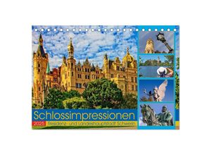 9783435599431 - Schloss Impressionen - Residenz- und Landeshauptstadt Schwerin (Tischkalender 2025 DIN A5 quer) CALVENDO Monatskalender