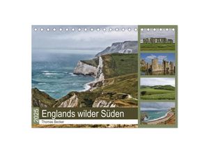 9783435601196 - Englands wilder Süden (Tischkalender 2025 DIN A5 quer) CALVENDO Monatskalender