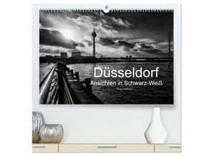 9783435601349 - Düsseldorf Ansichten in Schwarz-Weiß (hochwertiger Premium Wandkalender 2025 DIN A2 quer) Kunstdruck in Hochglanz