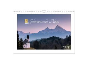 9783435605620 - Geheimnisvolle Alpen (Wandkalender 2025 DIN A4 quer) CALVENDO Monatskalender