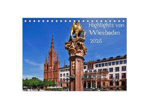 9783435610099 - Highlights von Wiesbaden (Tischkalender 2025 DIN A5 quer) CALVENDO Monatskalender